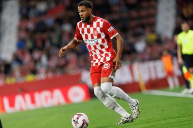 LaLiga EA SPORTS maçında Estadi Montilivi 'de Girona FC ve Rayo Vallecano takımları arasında Arnaut Danjuma görüldü (Maciej Rogowski)