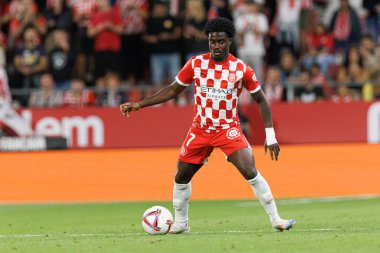Estadi Montilivi 'de Girona FC ve Rayo Vallecano takımları arasında oynanan LaLiga EA SPORTS maçı sırasında Gabriel Misehouy görüldü (Maciej Rogowski)