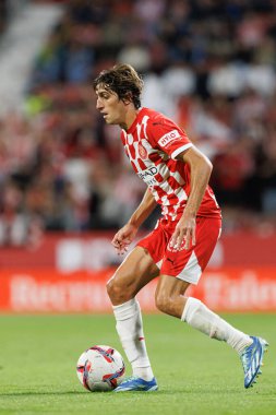 Bryan Gil, LaLiga EA SPORTS maçı sırasında Girona FC ve Rayo Vallecano takımları arasında Estadi Montilivi 'de görüldü (Maciej Rogowski)