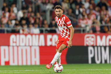 Miguel Gutierrez, Girona FC ve Rayo Vallecano takımları arasında Estadi Montilivi 'de oynanan LaLiga EA SPORTS maçı sırasında görüldü (Maciej Rogowski)