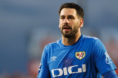 Augusto Batalla, LaLiga EA SPORTS maçı sırasında Girona FC ve Rayo Vallecano takımları arasında Estadi Montilivi 'de görüldü (Maciej Rogowski)