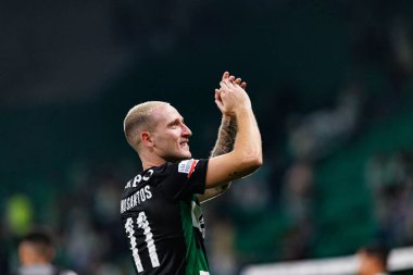 Estadio Jose Alvalade 'de (Maciej Rogowski) Sporting CP ve AVS Futebol SAD takımları arasında oynanan Liga Portekiz maçı sırasında Nuno Santos)