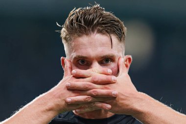Viktor Gyokeres, Liga Portekiz maçında attığı gol sonrasında Estadio Jose Alvalade 'deki AVS Futebol SAD (Maciej Rogowski)