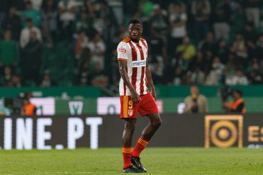 Estadio Jose Alvalade 'de (Maciej Rogowski) Sporting CP ve AVS Futebol SAD takımları arasında oynanan Liga Portekiz maçı sırasında Issiaka Kamate)