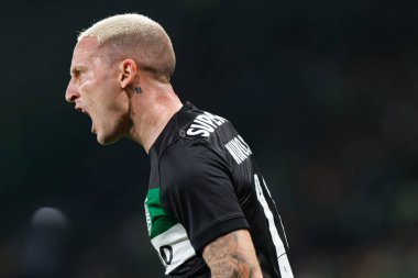 Estadio Jose Alvalade 'de (Maciej Rogowski) Sporting CP ve AVS Futebol SAD takımları arasında oynanan Liga Portekiz maçı sırasında Nuno Santos)