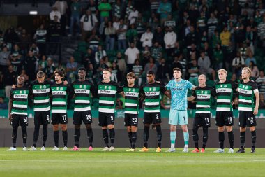 Estadio Jose Alvalade 'de (Maciej Rogowski) Sporting CP ve AVS Futebol SAD takımları arasında oynanan Liga Portekiz maçı sırasında Spor Takımı)