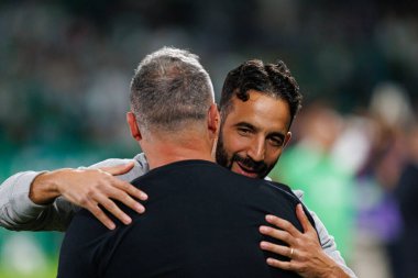 Vitor Campelos, Ruben Amorim Liga Portekiz maçı sırasında Estadio Jose Alvalade 'deki AVS Futebol SAD (Maciej Rogowski)