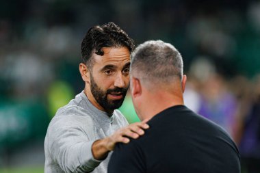 Vitor Campelos, Ruben Amorim Liga Portekiz maçı sırasında Estadio Jose Alvalade 'deki AVS Futebol SAD (Maciej Rogowski)