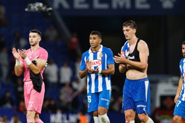 Walid Cheddira, LaLiga EASPORTS maçı sırasında RCD Espanyol de Barcelona ve Villarreal CF takımları arasında RCDE Stadyumu 'nda (Maciej Rogowski)