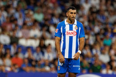 Walid Cheddira, LaLiga EASPORTS maçı sırasında RCD Espanyol de Barcelona ve Villarreal CF takımları arasında RCDE Stadyumu 'nda (Maciej Rogowski)