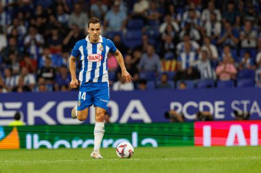 Brian Olivan LaLiga EASPORTS maçı sırasında RCD Espanyol de Barcelona ve Villarreal CF takımları arasında RCDE Stadyumu 'nda (Maciej Rogowski)