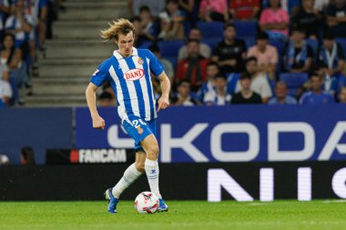 Alex King, LaLiga EASPORTS maçı sırasında RCD Espanyol de Barcelona ve Villarreal CF takımları arasında RCDE Stadyumu 'nda (Maciej Rogowski)