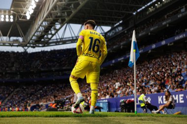 LaLiga EASPORTS maçı sırasında RCD Espanyol de Barcelona ve Villarreal CF takımları arasında RCDE Stadyumu 'nda (Maciej Rogowski)