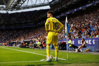 LaLiga EASPORTS maçı sırasında RCD Espanyol de Barcelona ve Villarreal CF takımları arasında RCDE Stadyumu 'nda (Maciej Rogowski)