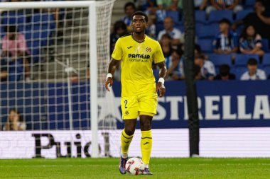 Logan Costa, LaLiga EASPORTS maçı sırasında RCD Espanyol de Barcelona ve Villarreal CF takımları arasında RCDE Stadyumu 'nda (Maciej Rogowski)