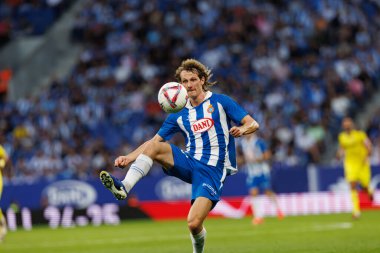 Alex King, LaLiga EASPORTS maçı sırasında RCD Espanyol de Barcelona ve Villarreal CF takımları arasında RCDE Stadyumu 'nda (Maciej Rogowski)