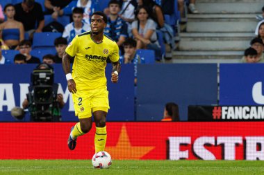 Logan Costa, LaLiga EASPORTS maçı sırasında RCD Espanyol de Barcelona ve Villarreal CF takımları arasında RCDE Stadyumu 'nda (Maciej Rogowski)