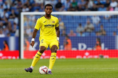 Logan Costa, LaLiga EASPORTS maçı sırasında RCD Espanyol de Barcelona ve Villarreal CF takımları arasında RCDE Stadyumu 'nda (Maciej Rogowski)