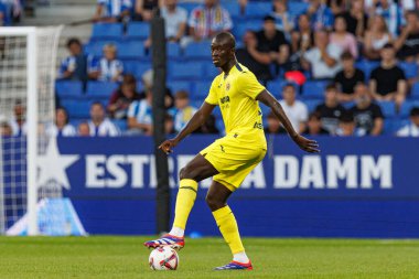 LaLiga EASPORTS maçı sırasında RCD Espanyol de Barcelona ve Villarreal CF takımları arasında RCDE Stadyumu 'nda (Maciej Rogowski)