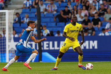 LaLiga EASPORTS maçı sırasında RCD Espanyol de Barcelona ve Villarreal CF takımları arasında RCDE Stadyumu 'nda (Maciej Rogowski)