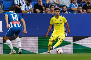 LaLiga EASPORTS maçı sırasında RCD Espanyol de Barcelona ve Villarreal CF takımları arasında RCDE Stadyumu 'nda (Maciej Rogowski)