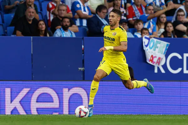 LaLiga EASPORTS maçı sırasında RCD Espanyol de Barcelona ve Villarreal CF takımları arasında RCDE Stadyumu 'nda (Maciej Rogowski)