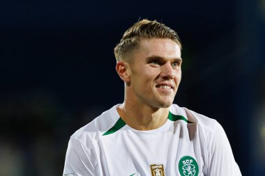 Viktor Gyokeres, Liga Portekiz maçı sırasında Estoril Praia ve Estadio Antonio Coimbra da Mota takımları arasında görüldü (Maciej Rogowski)