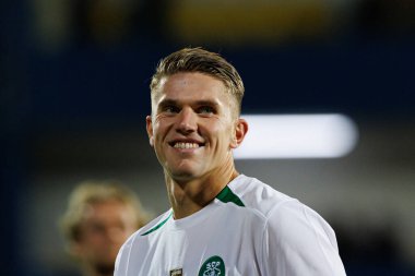 Viktor Gyokeres, Liga Portekiz maçı sırasında Estoril Praia ve Estadio Antonio Coimbra da Mota takımları arasında görüldü (Maciej Rogowski)