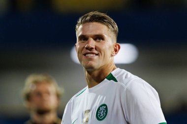 Viktor Gyokeres, Liga Portekiz maçı sırasında Estoril Praia ve Estadio Antonio Coimbra da Mota takımları arasında görüldü (Maciej Rogowski)