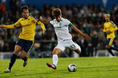Vinicius Zanocelo, Daniel Braganca Liga Portekiz maçı sırasında Estoril Praia ve Estadio Antonio Coimbra da Mota takımları arasında görüldü (Maciej Rogowski)