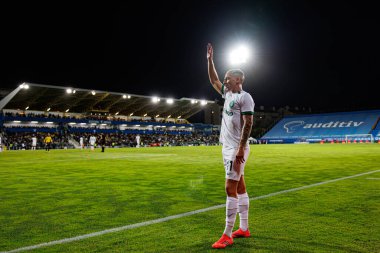 Liga Portekiz maçı sırasında Estoril Praia ile Estadio Antonio Coimbra da Mota 'daki Sporting CP takımları arasında görülen Nuno Santos (Maciej Rogowski)