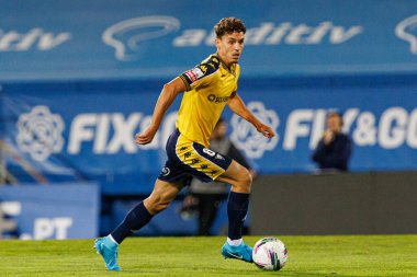 Jandro Orellana, Liga Portekiz maçı sırasında Estoril Praia ile Estadio Antonio Coimbra da Mota 'daki Sporting CP takımları arasında görüldü (Maciej Rogowski)