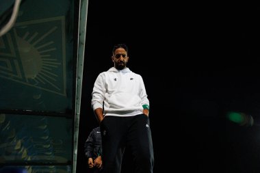 Ruben Amorim, Liga Portekiz maçı sırasında Estoril Praia ile Estadio Antonio Coimbra da Mota 'daki Sporting CP takımları arasında görüldü (Maciej Rogowski)