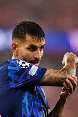 Angel Correa UEFA Şampiyonlar Ligi maçında SL Benfica ve Atletico de Madrid (Maciej Rogowski) takımları arasında görüldü.)