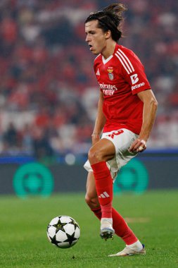 Alvaro Carreras, UEFA Şampiyonlar Ligi maçında SL Benfica ve Atletico de Madrid (Maciej Rogowski) takımları arasında görüldü.)