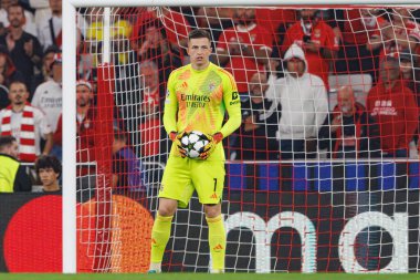 Anatoliy Trubin UEFA Şampiyonlar Ligi maçında SL Benfica ve Atletico de Madrid (Maciej Rogowski) takımları arasında görüldü.)