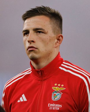 Anatoliy Trubin UEFA Şampiyonlar Ligi maçında SL Benfica ve Atletico de Madrid (Maciej Rogowski) takımları arasında görüldü.)