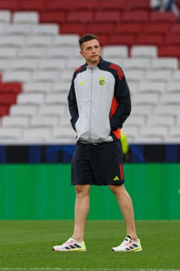 Anatoliy Trubin UEFA Şampiyonlar Ligi maçında SL Benfica ve Atletico de Madrid (Maciej Rogowski) takımları arasında görüldü.)