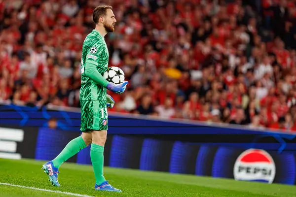 Jan Oblak UEFA Şampiyonlar Ligi maçında SL Benfica ve Atletico de Madrid (Maciej Rogowski) takımları arasında görüldü.)