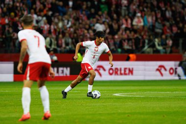 UEFA Uluslar Ligi maçında Polonya ve Hırvatistan milli takımları arasında PGE Narodowy 'de Max Oyedele görüldü (Maciej Rogowski)