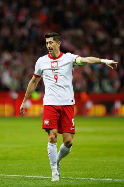 Robert Lewandowski, Polonya ve Hırvatistan milli takımları arasında PGE Narodowy 'de oynanan UEFA Uluslar Ligi maçında görüldü (Maciej Rogowski)