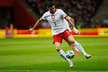 Robert Lewandowski, Polonya ve Hırvatistan milli takımları arasında PGE Narodowy 'de oynanan UEFA Uluslar Ligi maçında görüldü (Maciej Rogowski)