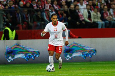 Michael Ameyaw, Polonya ve Hırvatistan milli takımları arasında PGE Narodowy 'de oynanan UEFA Uluslar Ligi maçında görüldü (Maciej Rogowski)
