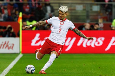 Kamil Piatkowski UEFA Uluslar Ligi maçında Polonya ve Hırvatistan milli takımları arasında PGE Narodowy 'da görüldü (Maciej Rogowski)