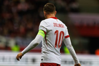 Piotr Zielinski, Polonya ve Hırvatistan milli takımları arasında PGE Narodowy 'de oynanan UEFA Uluslar Ligi maçında görüldü (Maciej Rogowski)