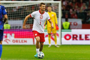 Pawel Dawidowicz, Polonya ve Hırvatistan milli takımları arasında PGE Narodowy 'de oynanan UEFA Uluslar Ligi maçında görüldü (Maciej Rogowski)