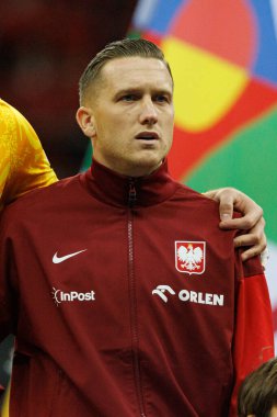 Piotr Zielinski, Polonya ve Hırvatistan milli takımları arasında PGE Narodowy 'de oynanan UEFA Uluslar Ligi maçında görüldü (Maciej Rogowski)