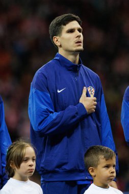 Igor Matanoviç, Polonya ve Hırvatistan milli takımları arasında PGE Narodowy 'de oynanan UEFA Uluslar Ligi maçında görüldü (Maciej Rogowski)