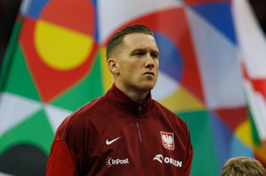 Piotr Zielinski, Polonya ve Hırvatistan milli takımları arasında PGE Narodowy 'de oynanan UEFA Uluslar Ligi maçında görüldü (Maciej Rogowski)