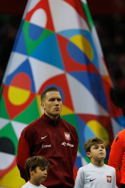 Piotr Zielinski, Polonya ve Hırvatistan milli takımları arasında PGE Narodowy 'de oynanan UEFA Uluslar Ligi maçında görüldü (Maciej Rogowski)